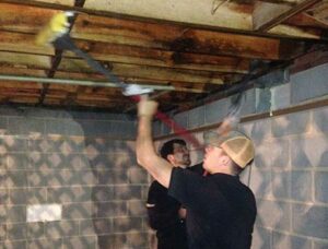 Clean & Dry team working on mold remediation Boone NC